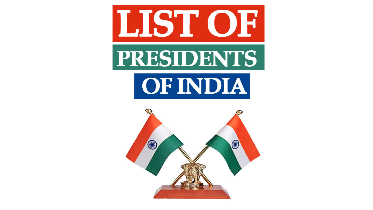 All Presidents of India List from 1950 to 2023 with Tenure
