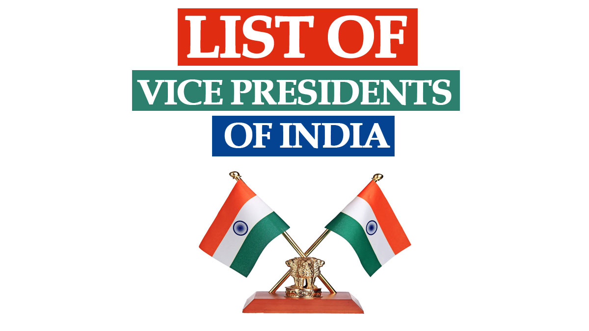 Vice Presidents of India List PDF 2022
