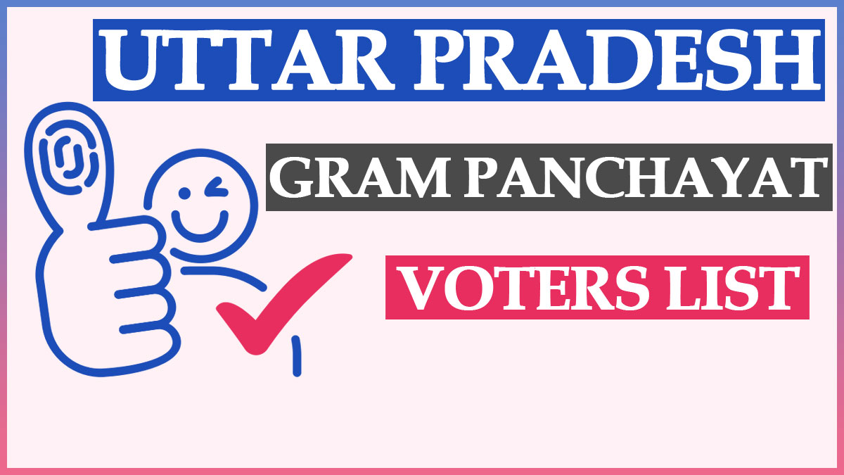 Gram Panchayat Voter List UP 2022-23 Download ULB Voter List PDF