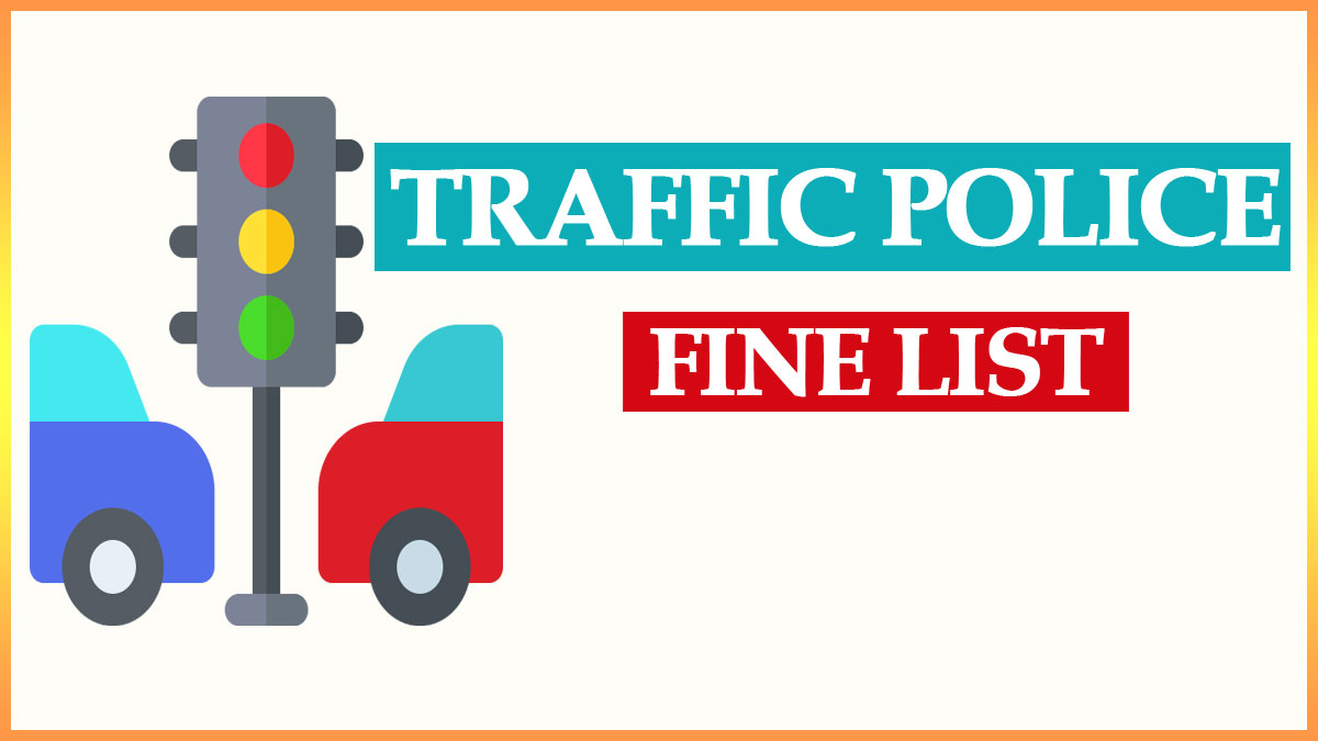 Delhi Traffic Police New Fine List 2022 | Vehicle Challan Rate List