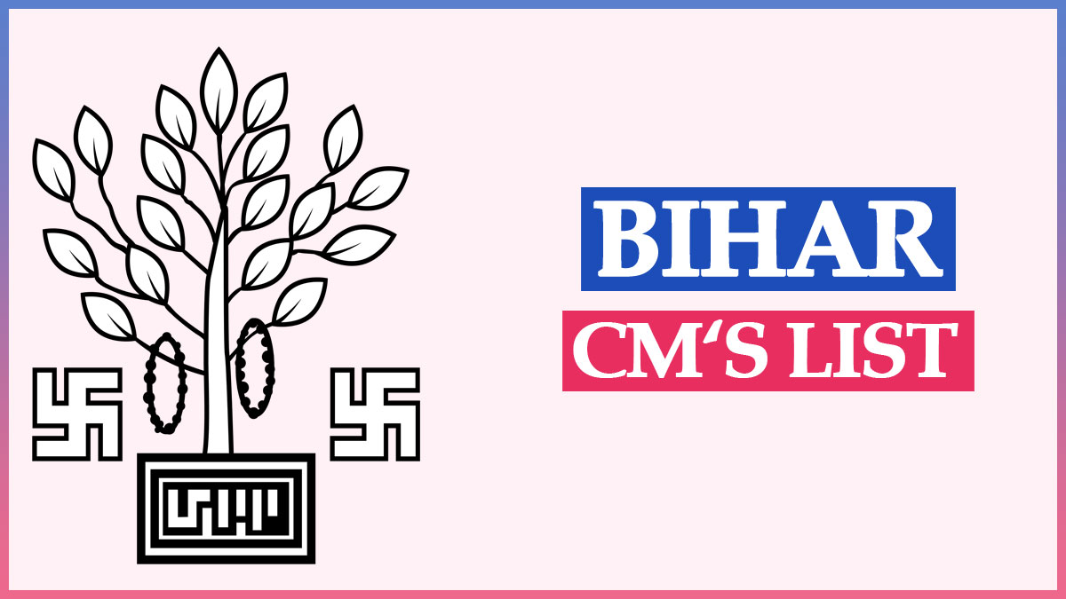 List of Bihar Chief Ministers 1946 to 2024 With Party Name | Bihar CM’s List