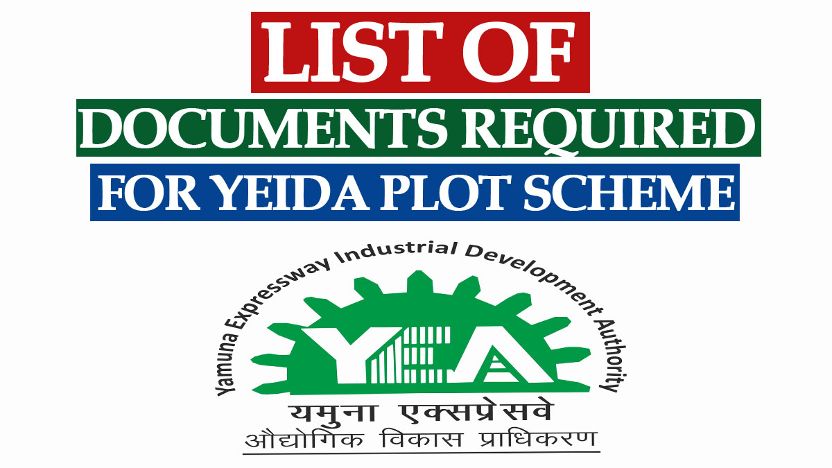 Documents Required for YEIDA Plots Scheme