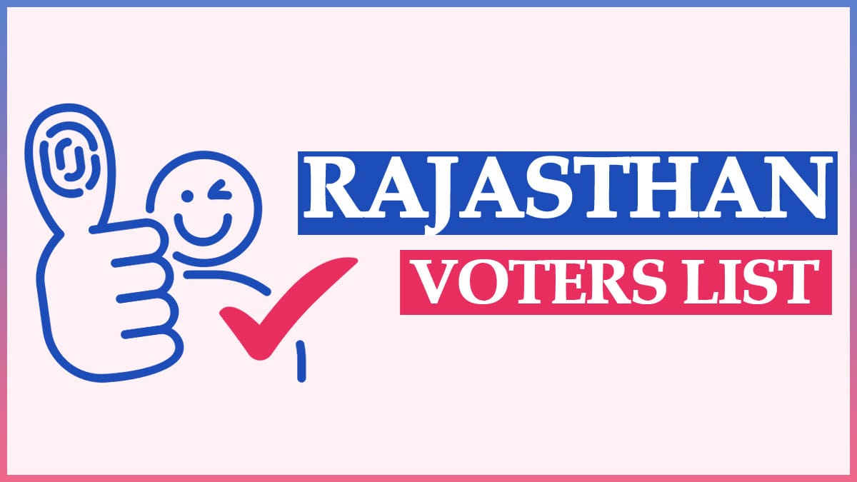 Voter List Rajasthan 2024 PDF District Wise Name Search Download New