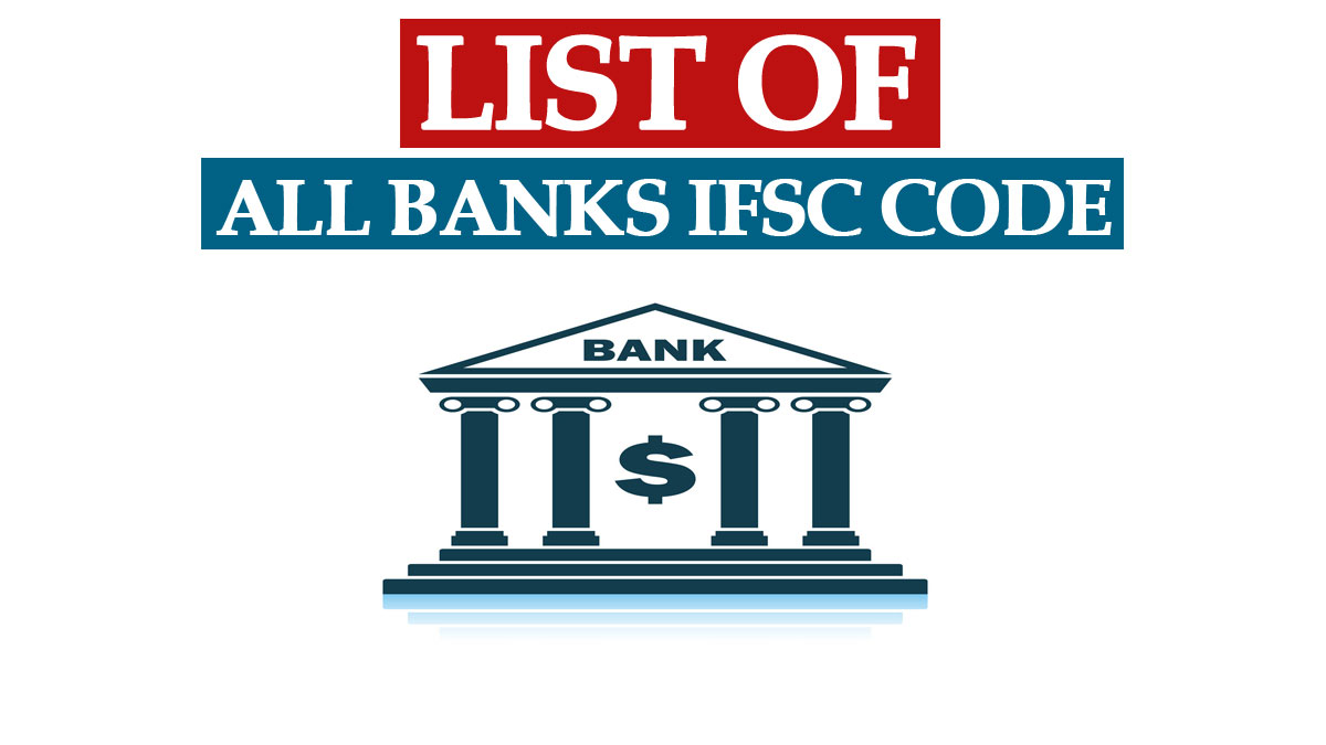 All Bank IFSC Code List Excel PDF by RBI [New]