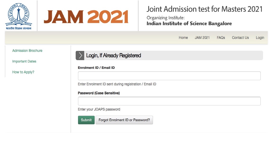 IIT JAM Merit List 2021 