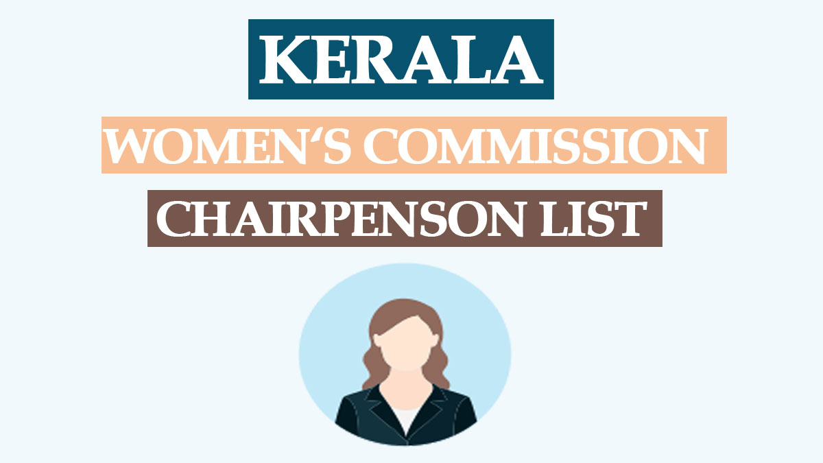 Kerala Women Commission Chairperson List 2022 With Members