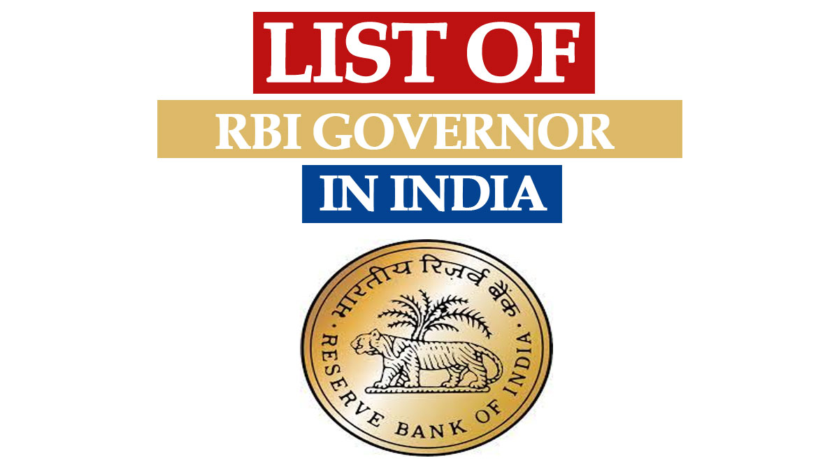 RBI Governor List of India PDF from 1935 to 2024