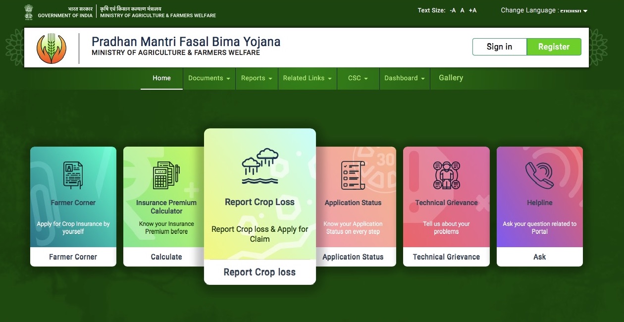Apply for PMFBY Crop Insurance Scheme 