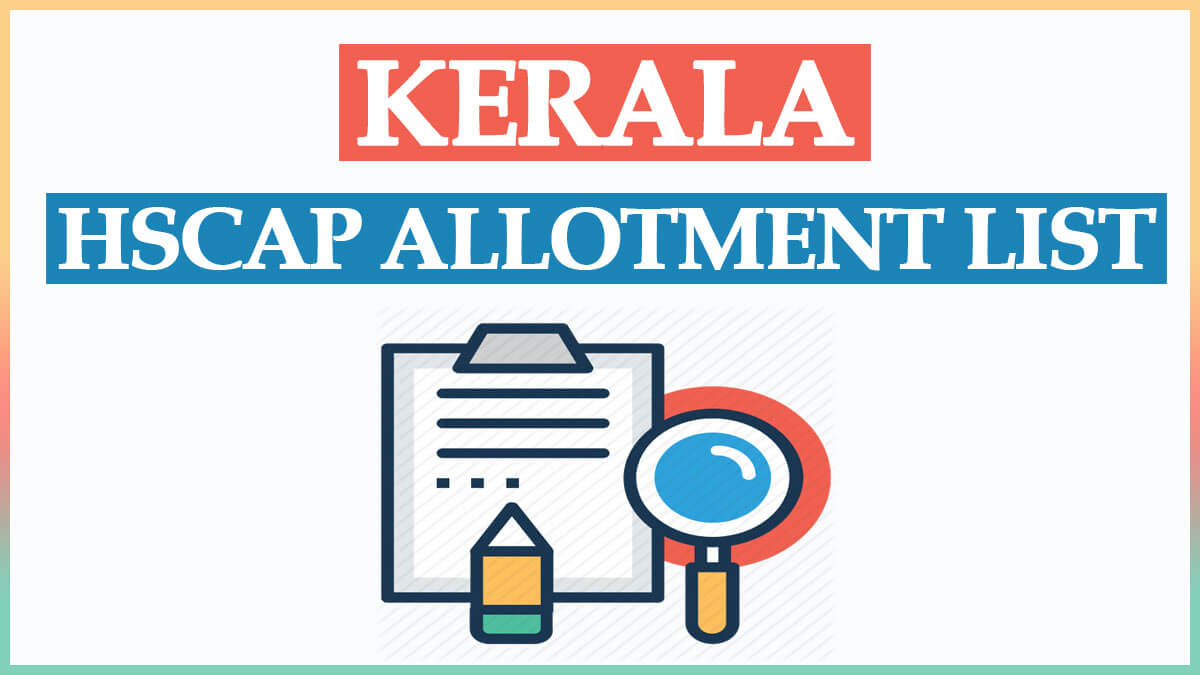 Kerala HSCAP Plus One Allotment List 2023