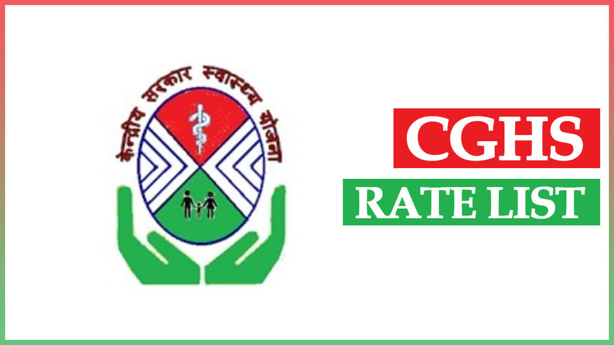 CGHS Rate List 2023 PDF Download State Wise