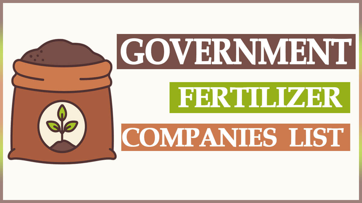 Government Fertilizer Companies List