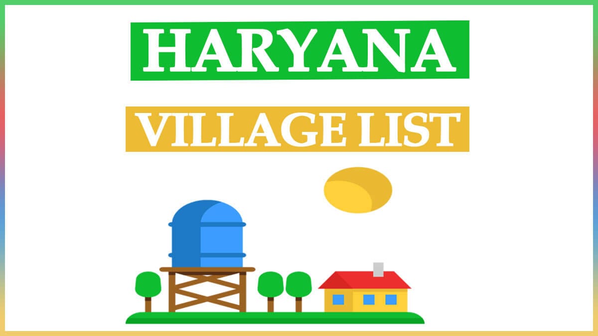 Haryana Village List