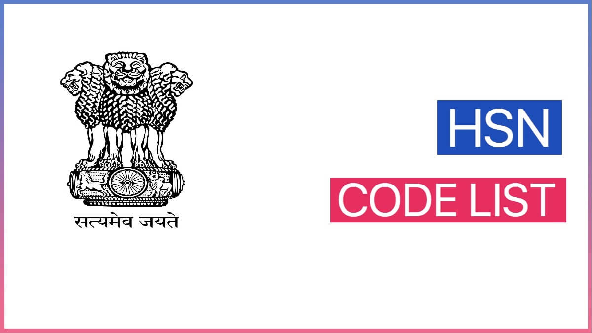 GST HSN Code List PDF  2023 | GST Goods and Services Rate List 2023 PDF