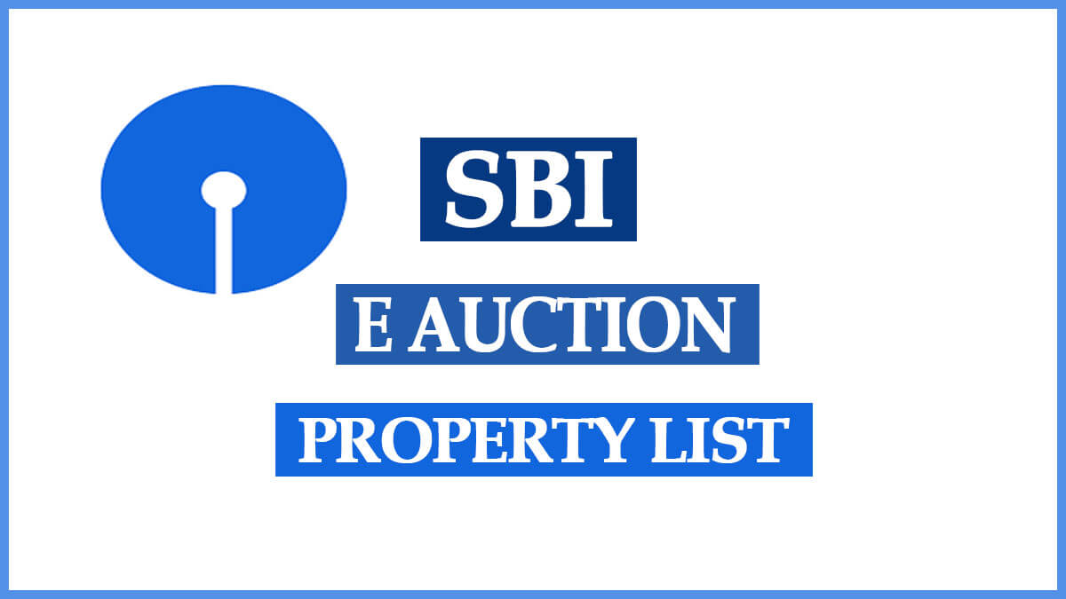 Mega SBI e Auction Properties List 2022