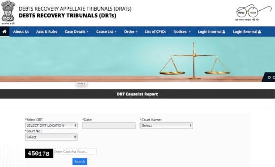 DRT Cause List 2022 DRT DRAT RC TRC Case Status