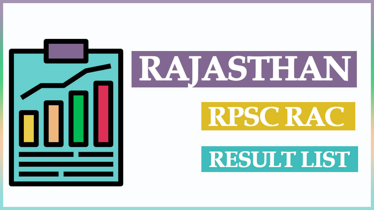 Rajasthan RPSC RAS Result 2022 List