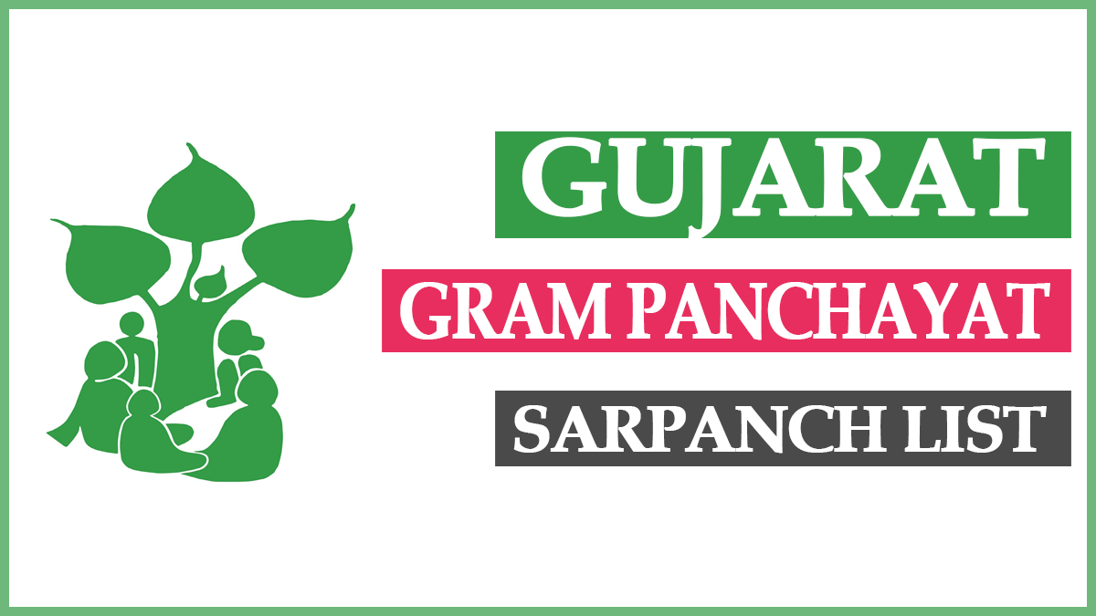 Gram Panchayat Sarpanch List Gujarat 2023 PDF