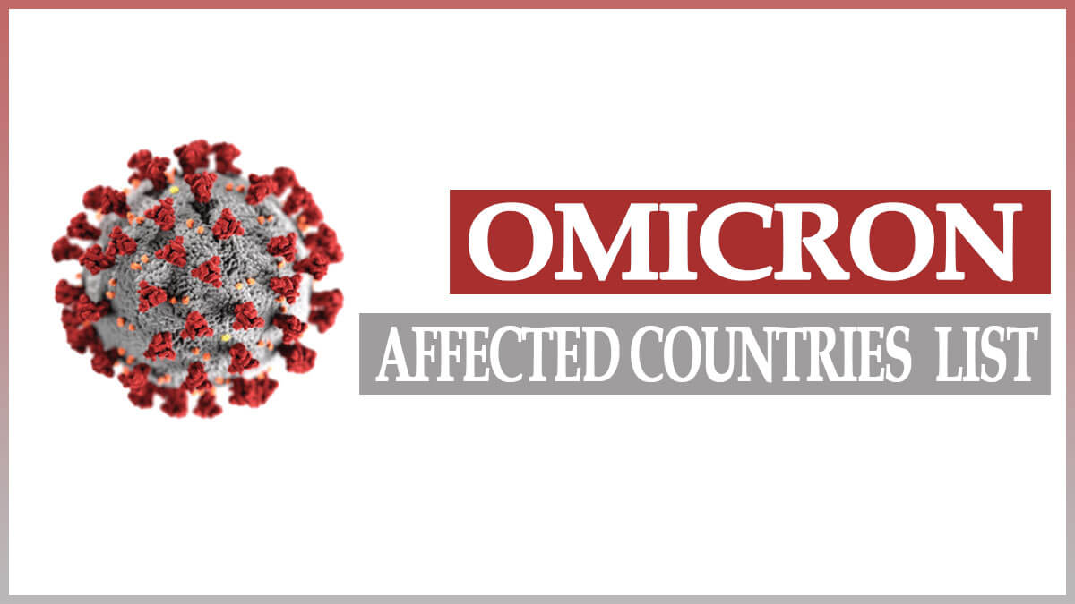 Omicron Affected Countries List