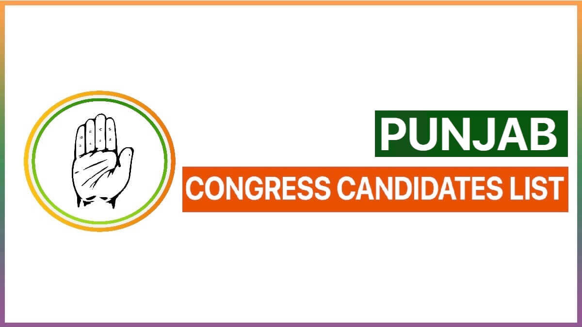 Congress Candidate List 2022 Punjab