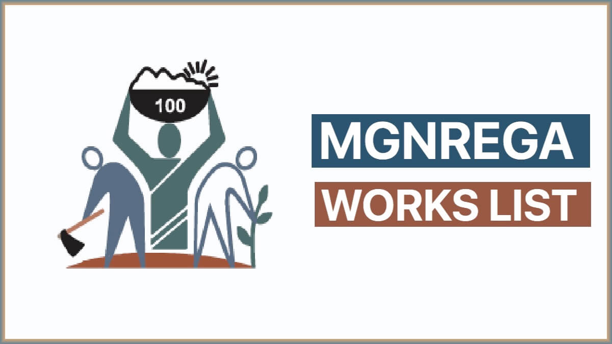 MGNREGA Works List approved by Government of India and NREGA Job Card List Pdf
