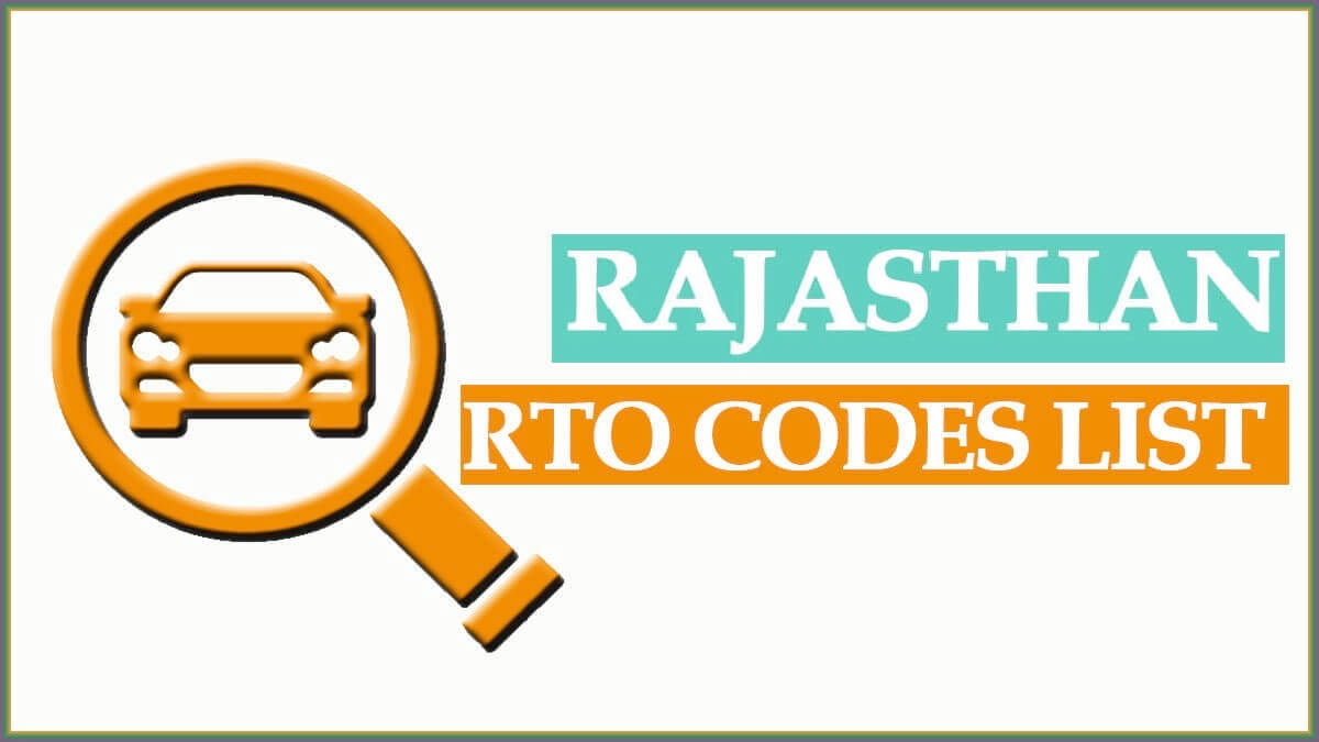 Rajasthan RTO Codes List
