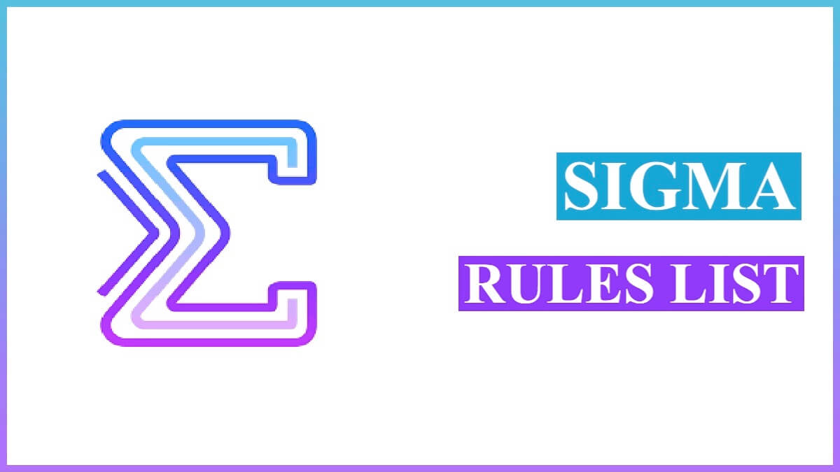 Sigma Rules List