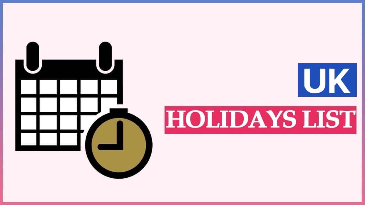 UK Holidays List 2023 Pdf United Kingdom Public and Bank Holidays