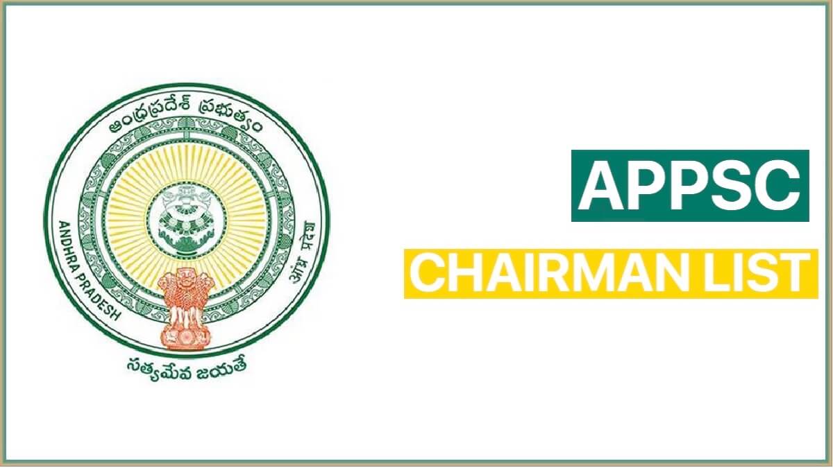APPSC Chairman List