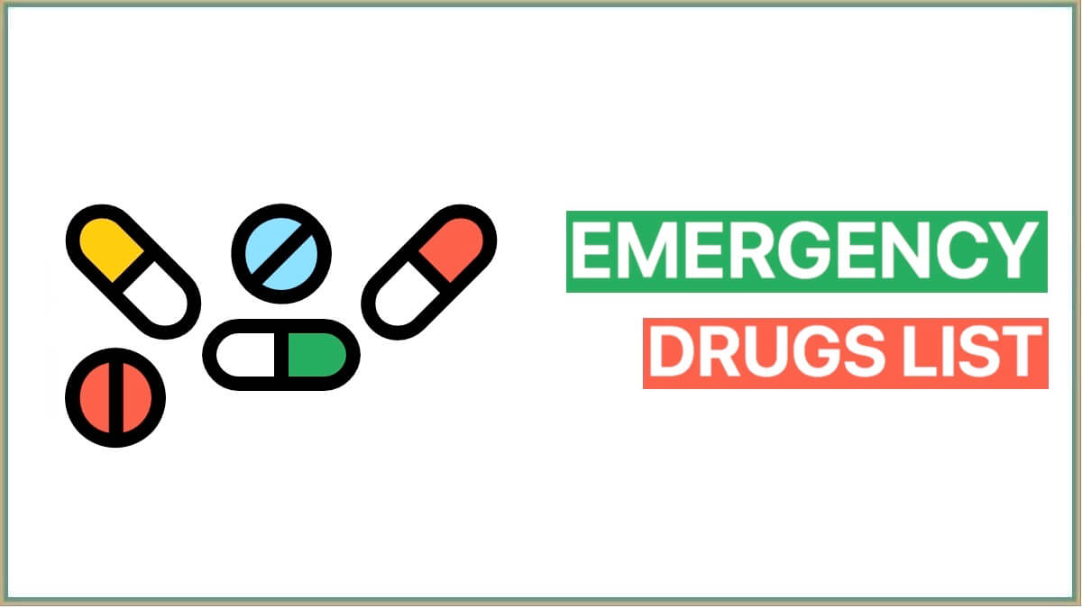 Emergency Drugs List