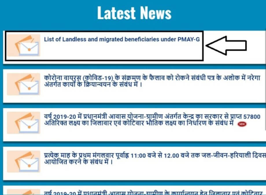 IAY Gramin Beneficiary List Bihar