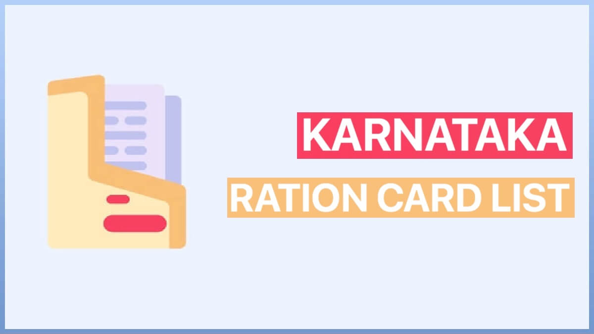 Karnataka Ration Card List Online 