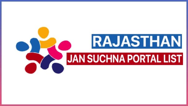 Rajasthan Jan Soochna Portal List 2024 Departments and Services Wise