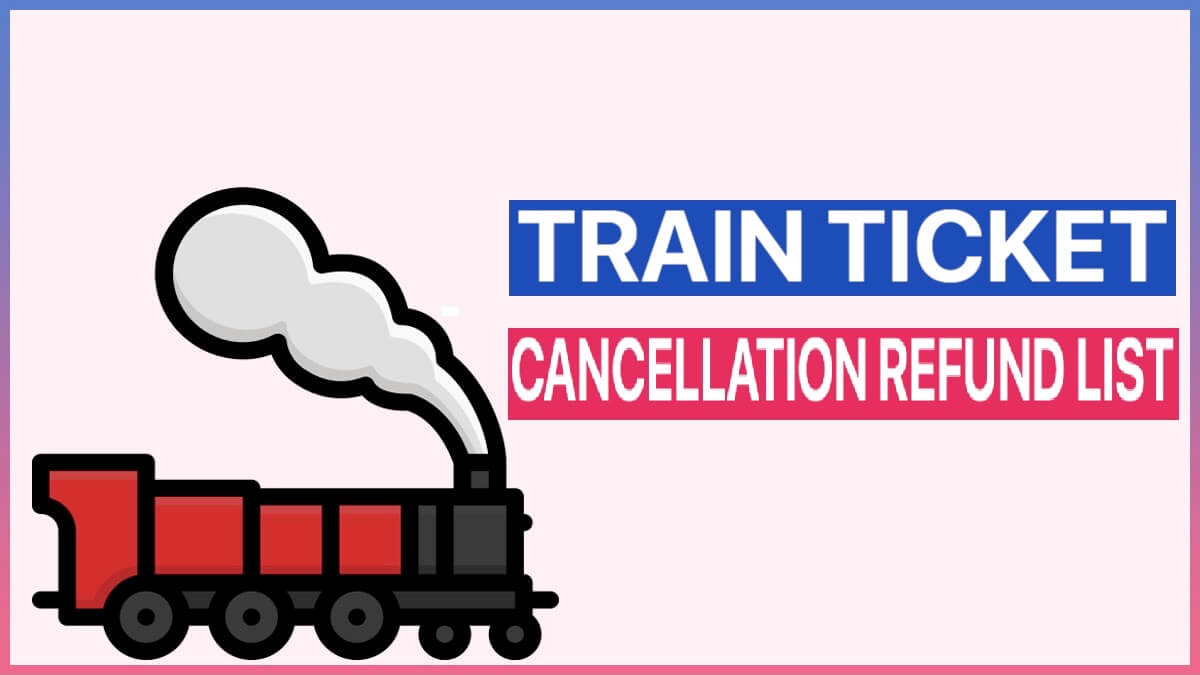 Railways Tatkal Waiting List Cancellation Charges and Refund Rules