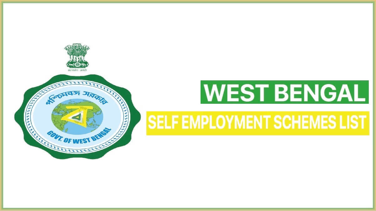 West Bengal Self Help Group and Self Employment Schemes List 2022