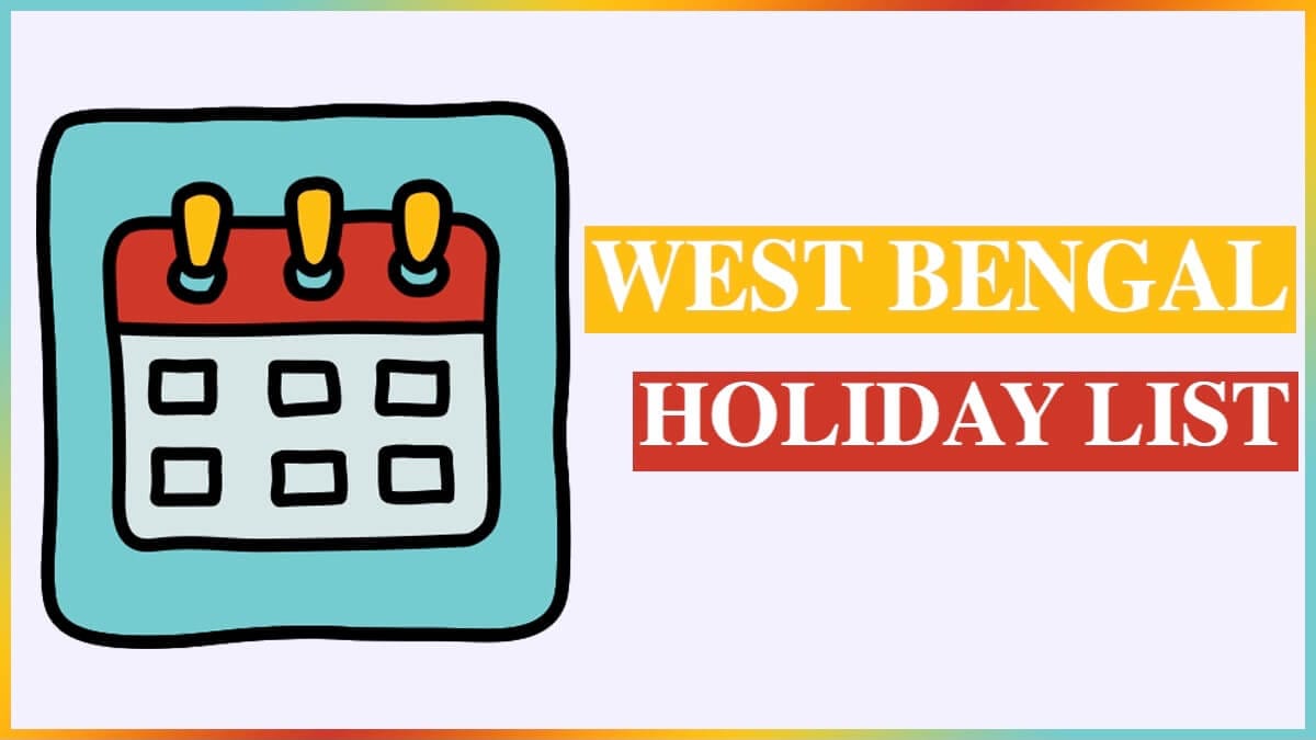 Government Holiday List 2022 West Bengal PDF Download