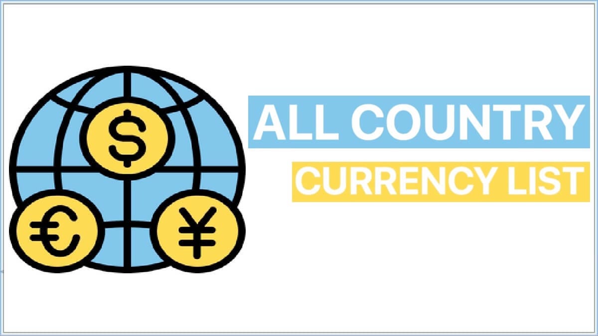 All Country Currency Name List 2024 PDF Download