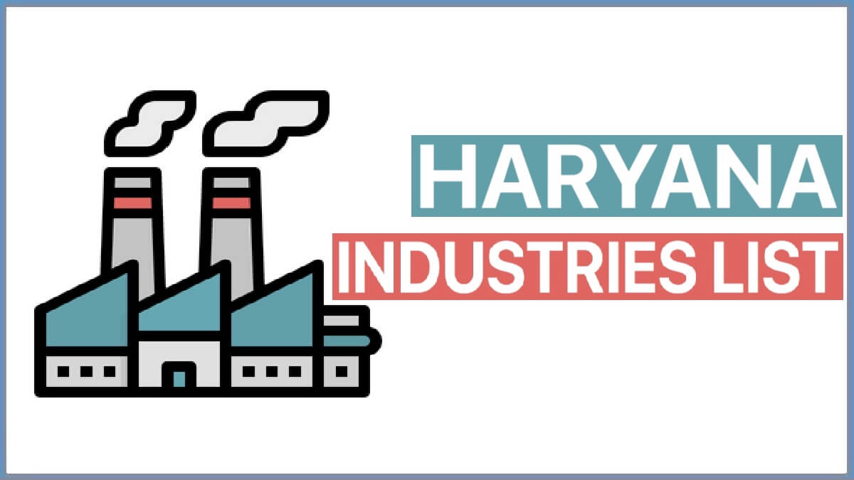 Haryana Industries List PDF 2022