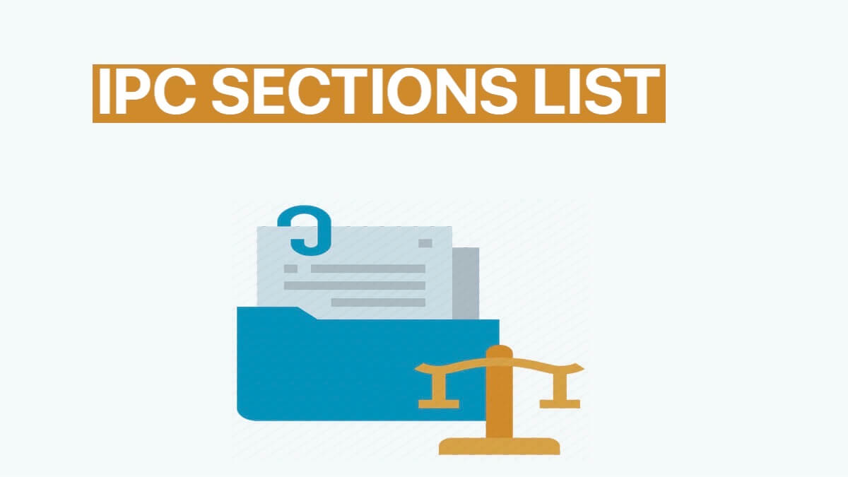 IPC Sections List | कानूनी धारा सूची