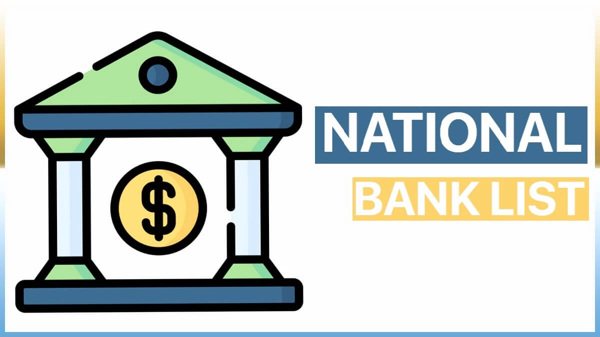 National Bank List in India