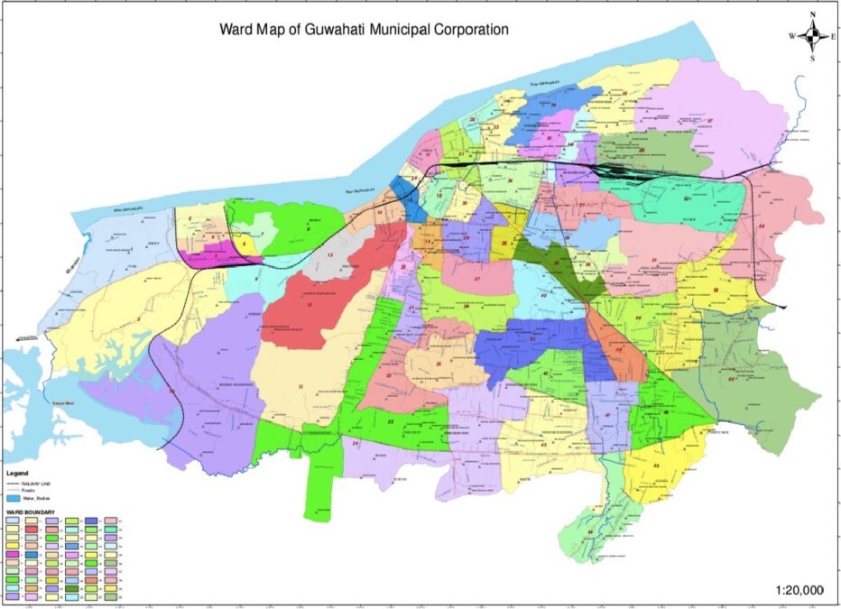 Guwahati Municipal Corporation Ward Map