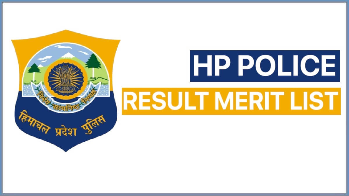 HP Police Constable Result 2022 PDF | Himachal Pradesh Police Cutoff and Merit List