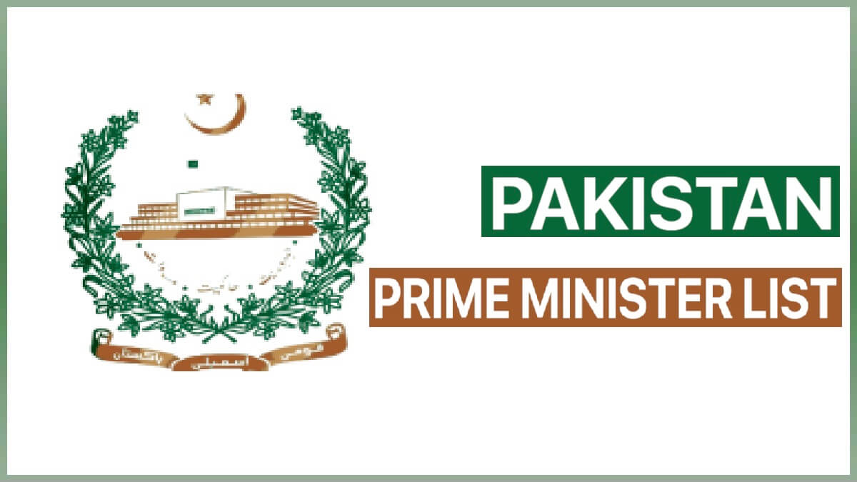 Pakistan Prime Minister List 1947 to 2024