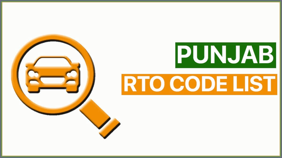 Punjab RTO Code List 2023