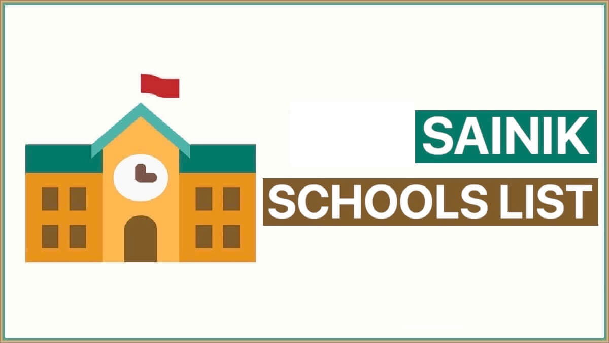 Sainik Schools in India list