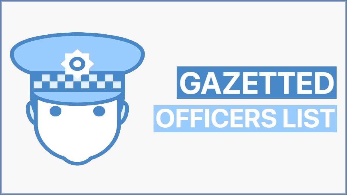 Gazetted Officers List 2024 of India | List of Indian Gazetted Officers Group A and Group B