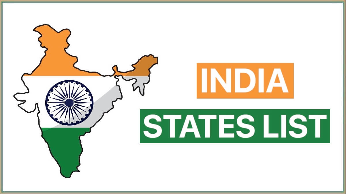 List of 29 States of India and 8 Union Territories of India