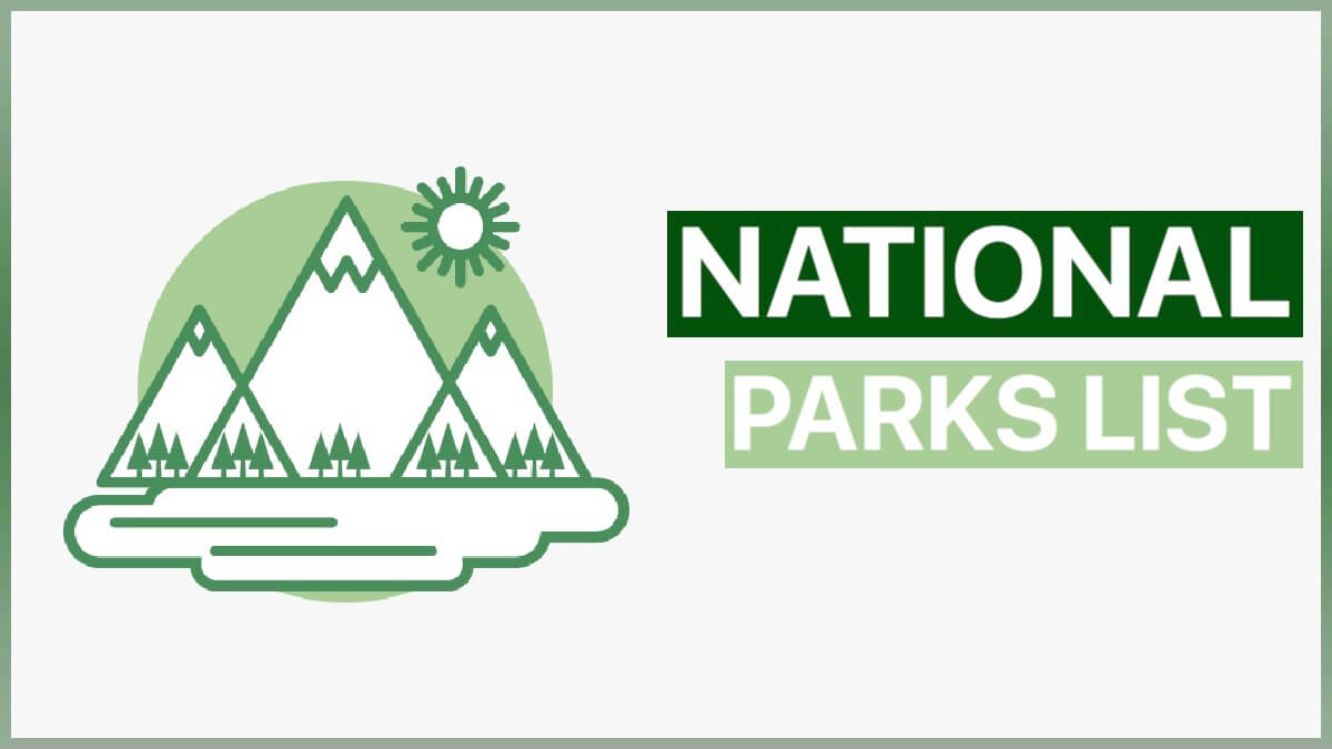 National Parks in India List PDF