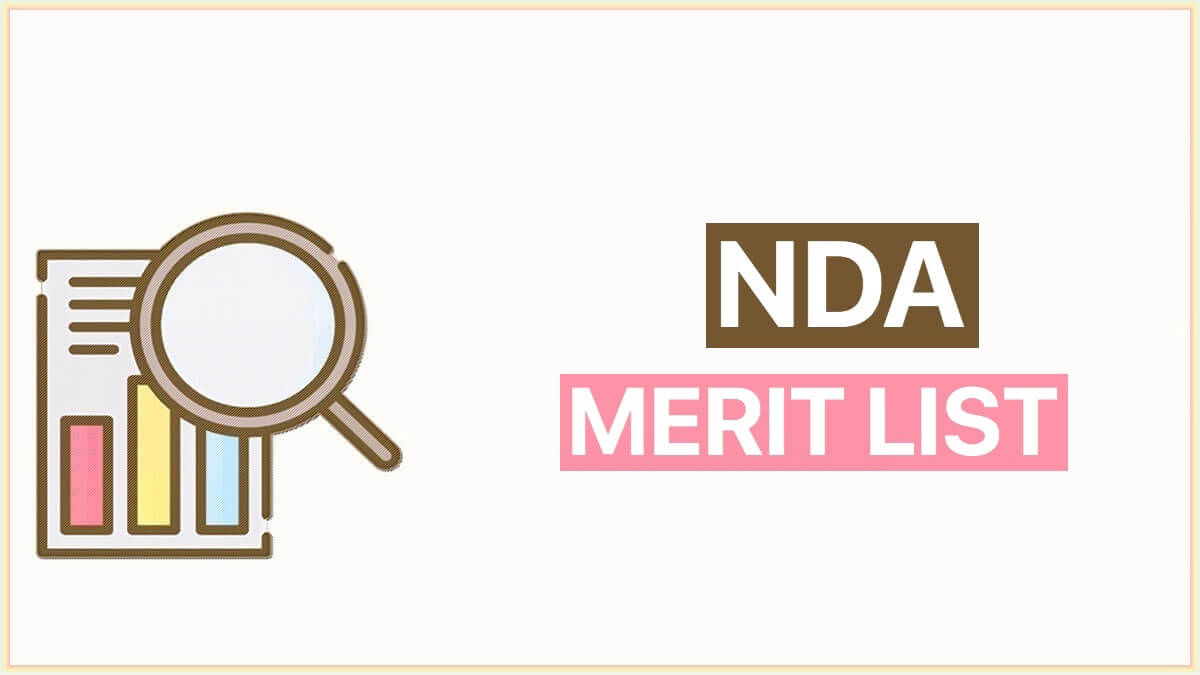 NDA Merit List & Cut off List 2022 | UPSC NDA Result 2022