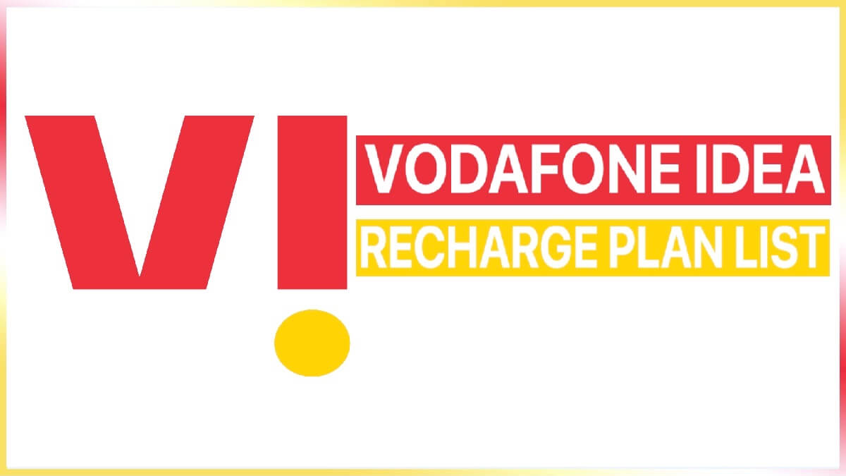 Vodafone Idea Recharge Plan List 2023