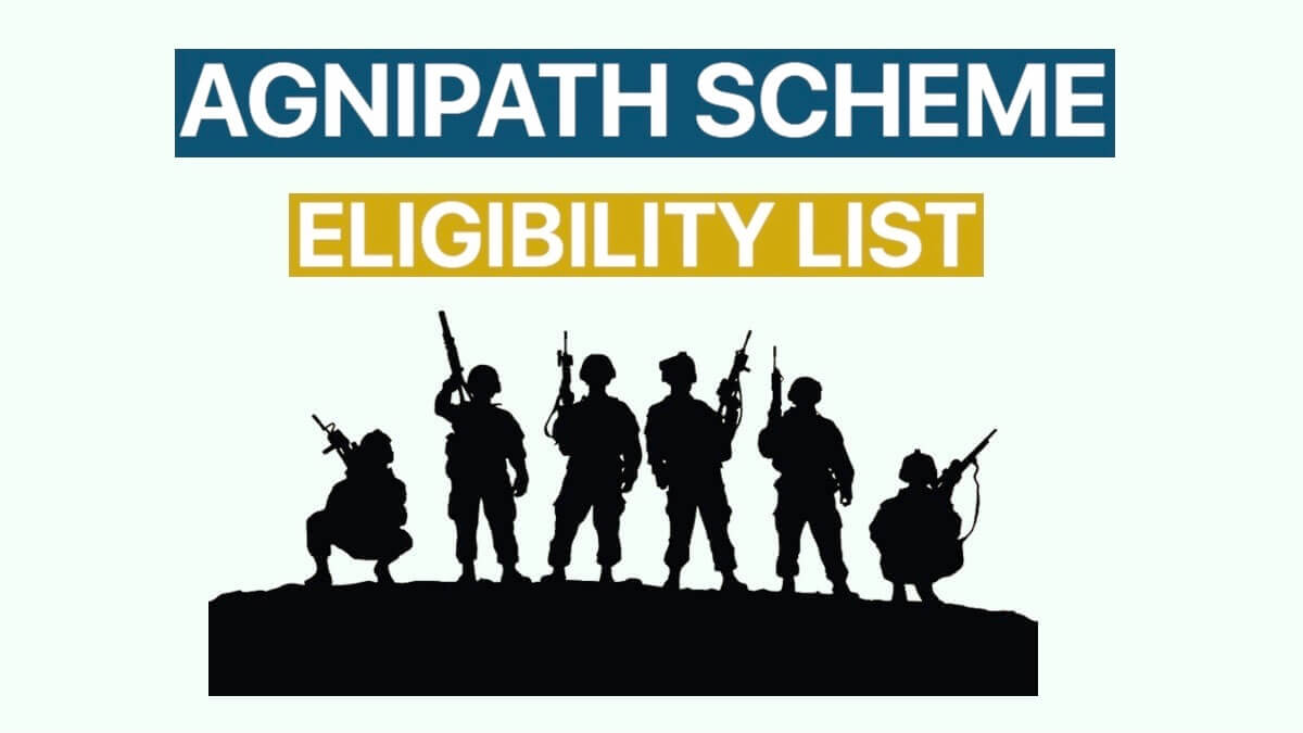 Agnipath Scheme Eligibility List